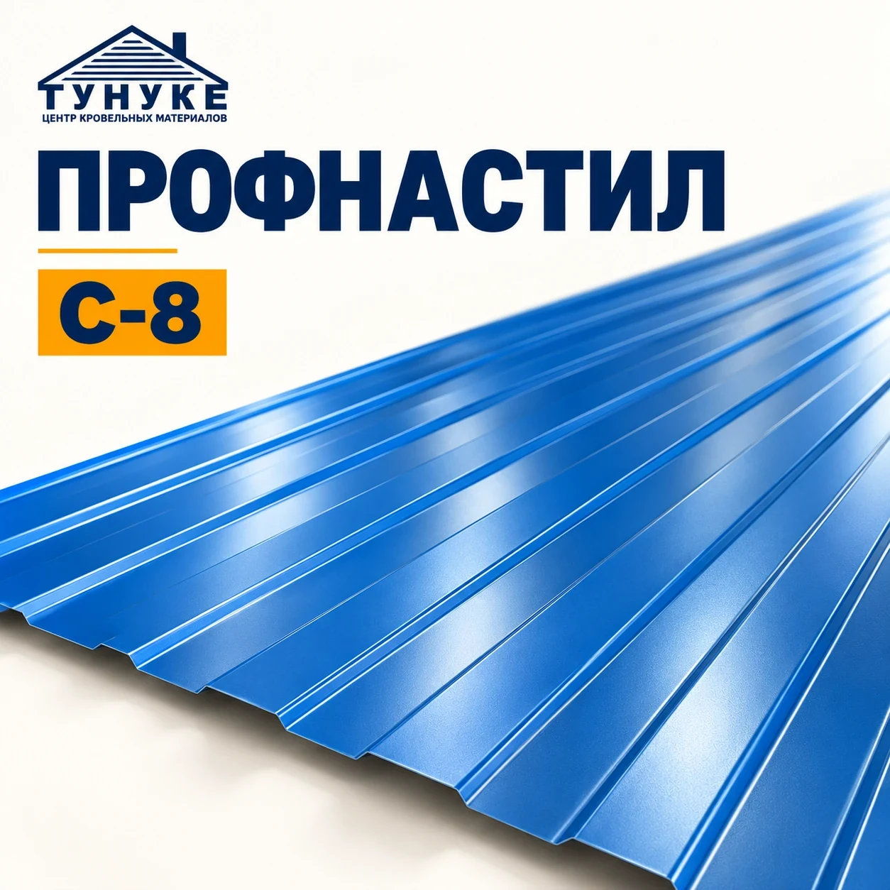 Предоставленный Тунуке материал: профнастил C-8 на производстве